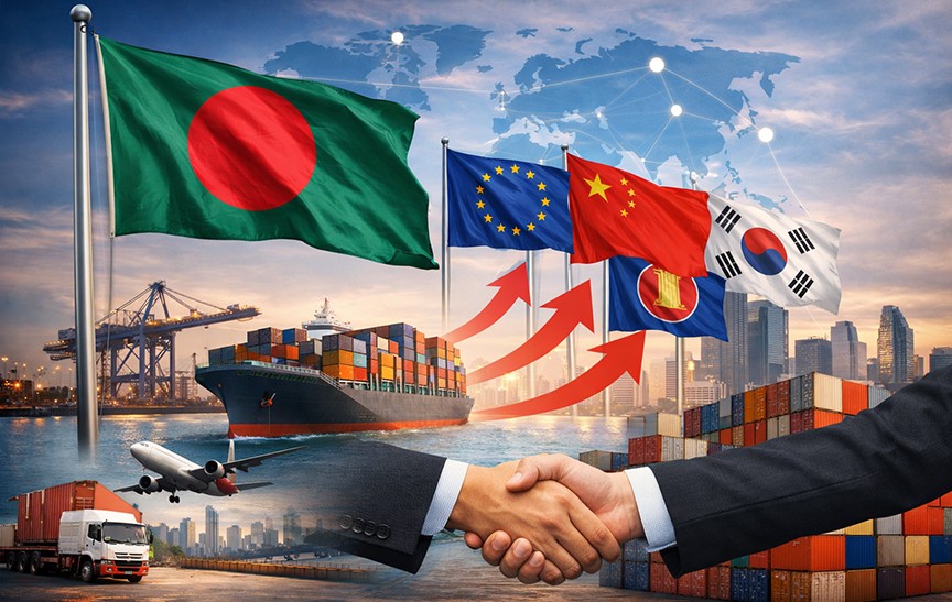 বৈশ্বিক চ্যালেঞ্জ মোকাবিলায় নতুন বাণিজ্য জোটে বাংলাদেশের নজর