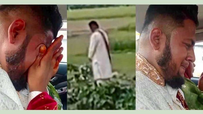 দ্বিতীয় বিয়েতে যাওয়ার পথে প্রথম স্ত্রীর কবর জিয়ারতে কান্নায় ভেঙে পড়লেন স্বামী