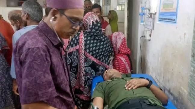দেবীগঞ্জে তেল পাম্পে ইউএনও’র ওপর হামলা, আহত বডিগার্ড