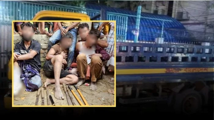 চান্দিনায় অস্ত্রসহ ৫ ডাকাত আটক, গণপিটুনির মাঝেই উধাও লুণ্ঠিত মালামাল